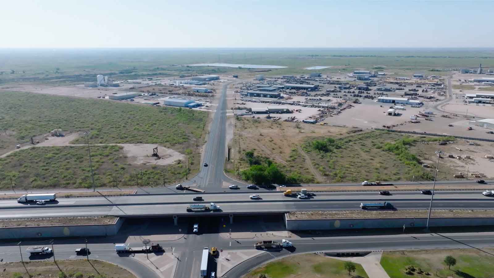 aerial view of inland port
