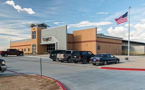 southeast freight building and parking lot